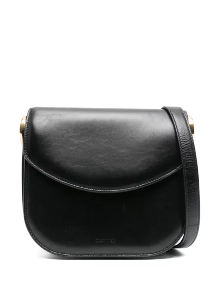 Geanta de piele Jil Sander din piele negru