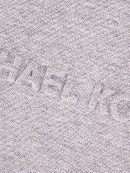 Koszulka Michael Michael Kors skórzana z falbankami garniturowa szara