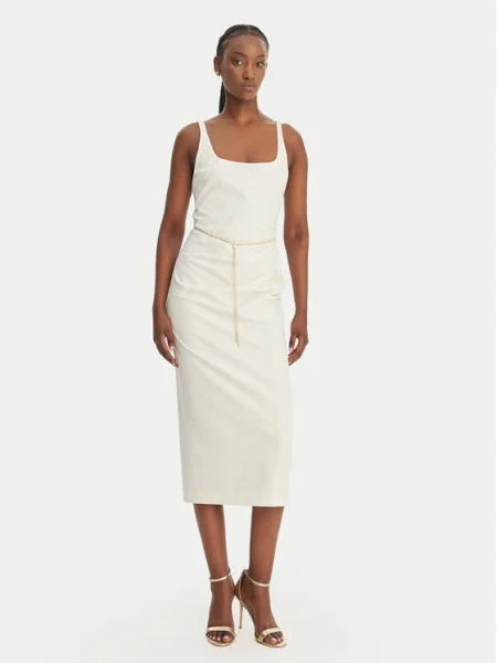 HUGO Rochie cocktail Kankeni Écru alb