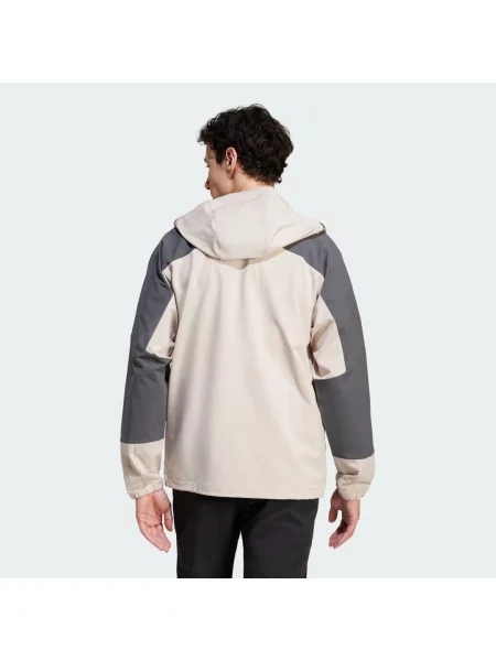 Kurtka Adidas softshell beżowa