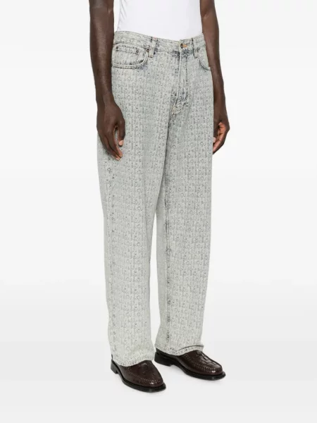 Τζιν με ίσιο πόδι Emporio Armani μπλε