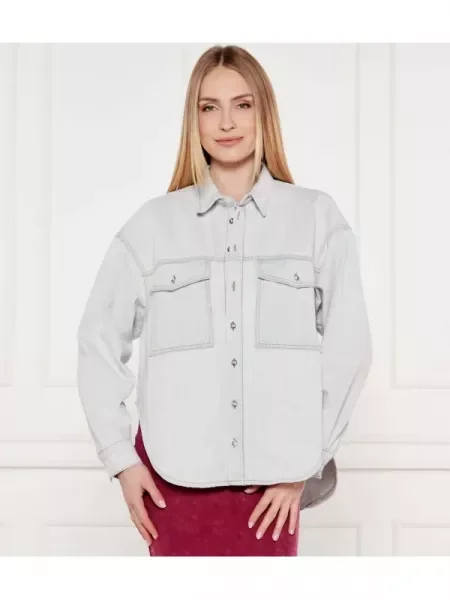 One Teaspoon De blugi cămașă Smiley Daria | Relaxed fit albastru