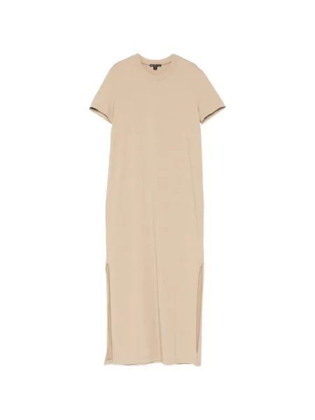 Rochie tip cămașă James Perse maro