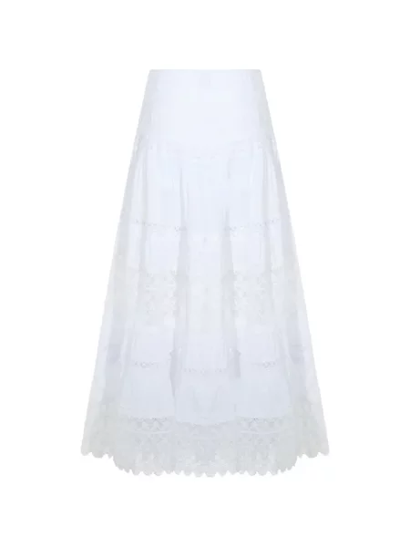 Макси пола Charo Ruiz Ibiza с дантела бяло