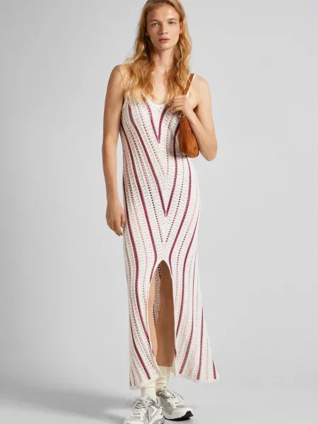 Джинсова сукня Pepe Jeans біла