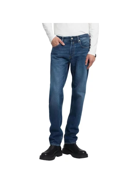 Traperice ravnih nogavica Replay plava