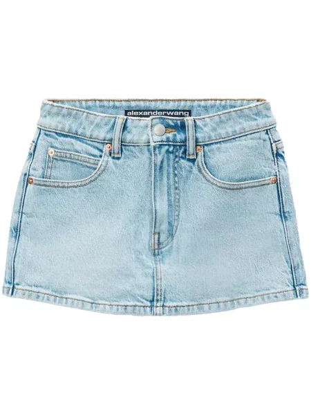 Fustă din denim Alexander Wang albastru