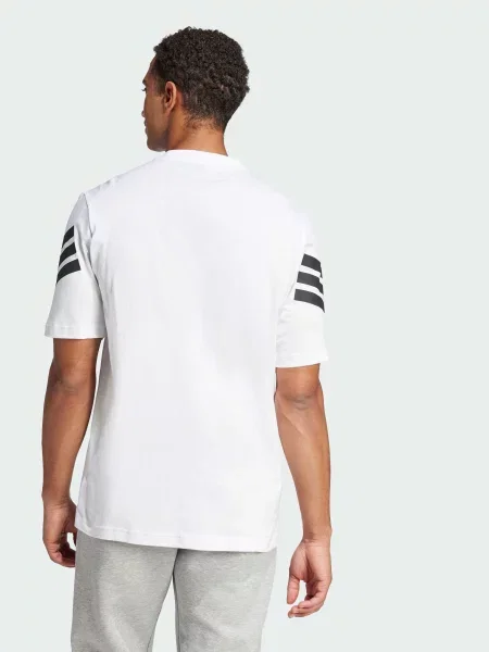 Футболка Adidas в полоску белая