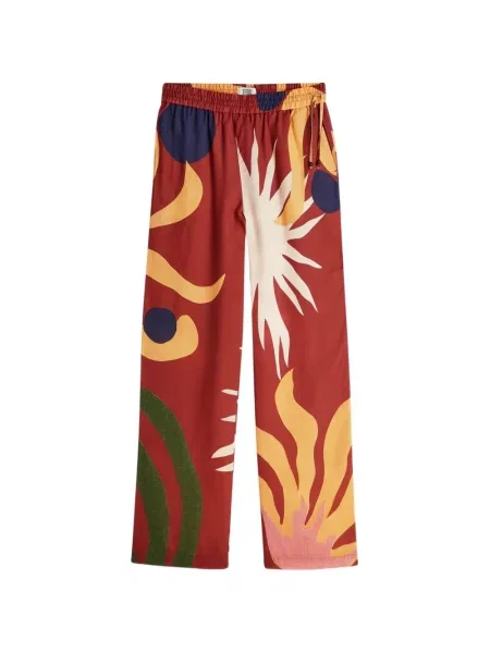 Pantaloni Scotch & Soda cu imagine cu cordon roșu