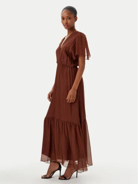 Haveone Rochie de vară maro