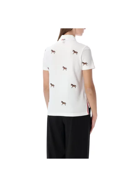 Koszulka polo Thom Browne biała