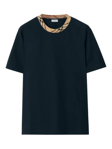 Tricou Burberry în carouri albastru