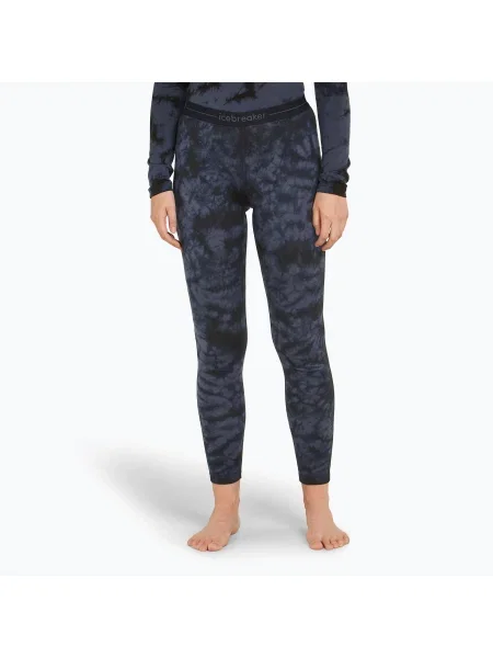 Olcsóbban. Icebreaker női termónadrág Merino Oasis Leggings Cloud Dye grafit/fekete felhőfestékkel. Méret: M fekete