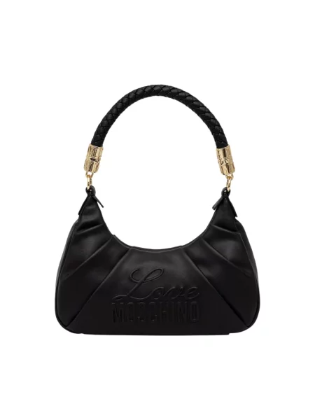 Torebka hobo Love Moschino skórzana czarna