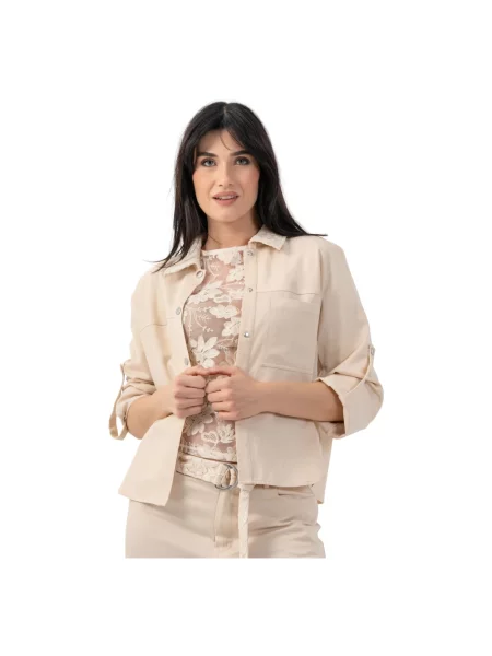 Kurtka Kocca z długim rękawem beżowa