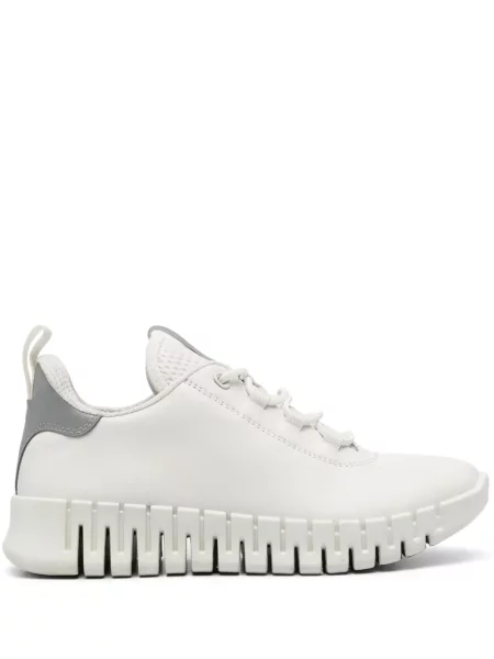 Sneakerși Ecco din piele alb