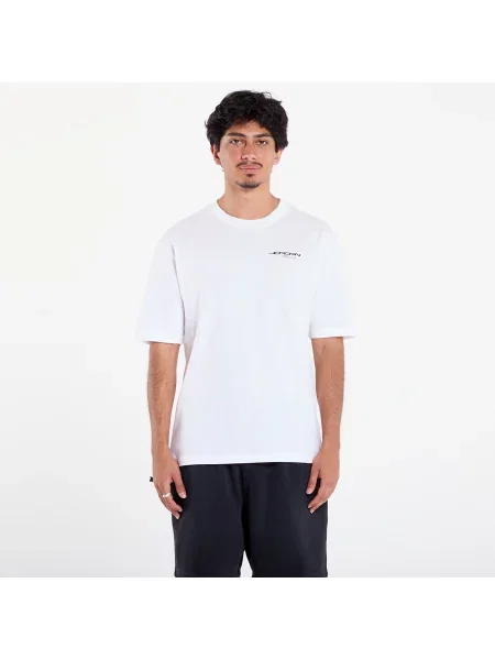 Tricou Jordan T-Shirt White/ Black XS alb