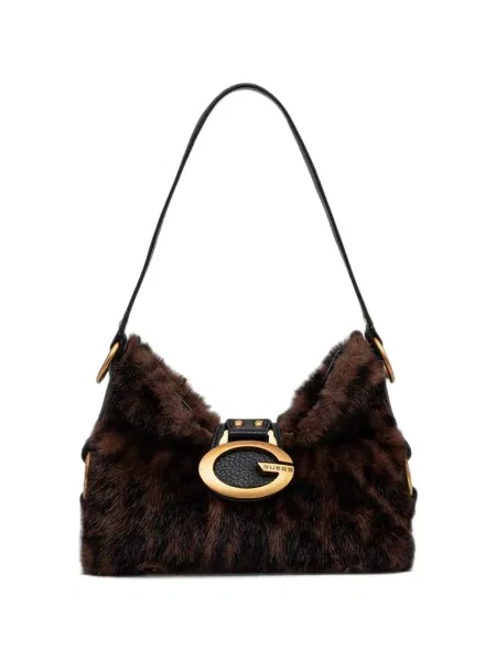 Geantă shopper Guess cu imagine cu model leopard maro