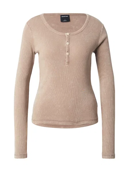 G-STAR Tricou cappuccino maro