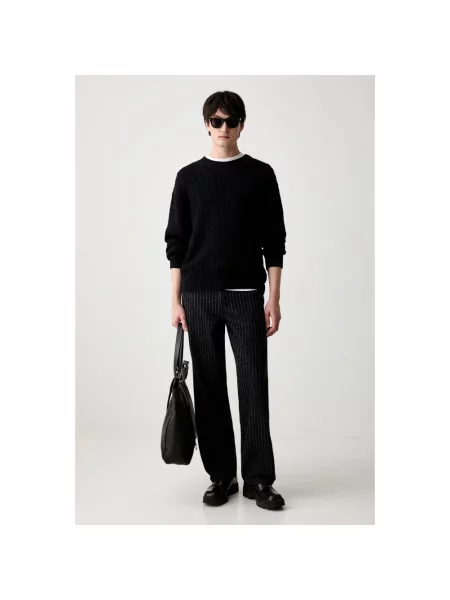Haftowany sweter Kenzo czarny