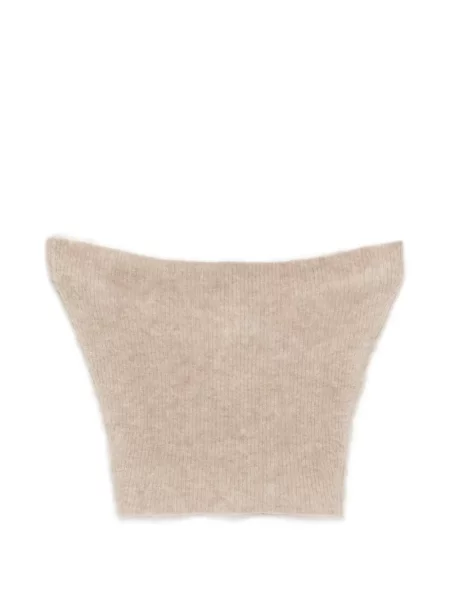 Top Absolut Cashmere din cașmir fără bretele maro
