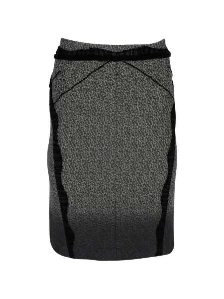 Osłona spódnica ołówkowa Zac Posen koronkowa do kolan szara