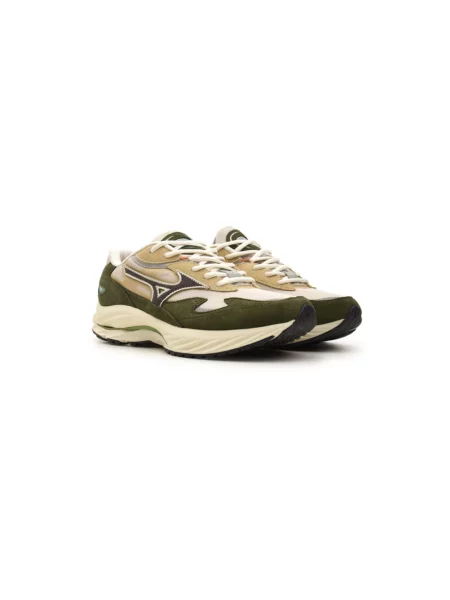 Sneakersy Mizuno skórzane zielone