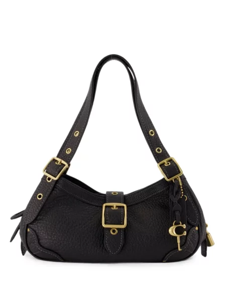 Geantă shopper Coach cu cataramă negru