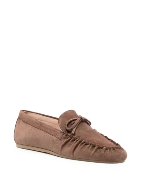 Pantofi loafer Stuart Weitzman cu funde maro