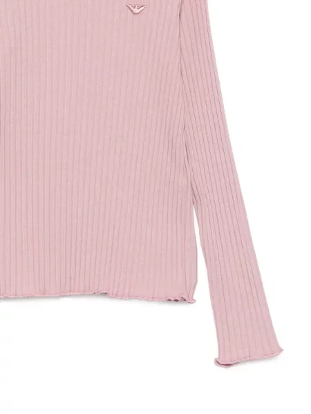 Top dziecięcy Emporio Armani różowy