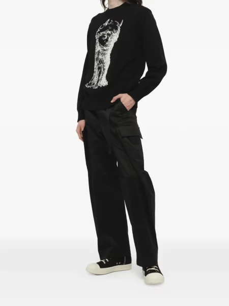 Hanorac Sacai cu imagine negru