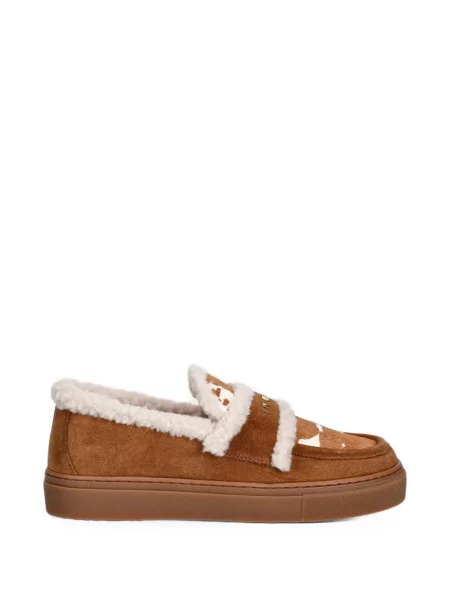 Pantofi loafer Inuikii cu imagine din piele de oaie maro