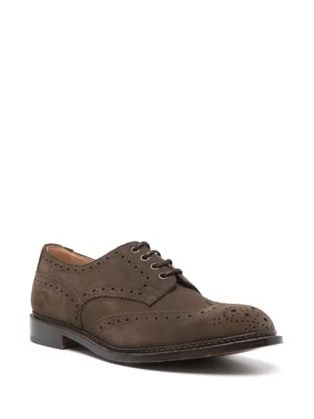 Pantofi Tricker's cu șireturi din dantelă maro