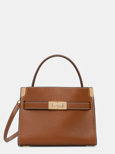 Torebka crossbody Tory Burch skórzana brązowa