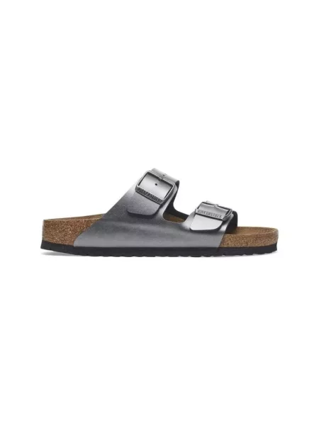Birkenstock Arizona Birko-Flor Regular fit Kobiety Sandały Birkenstock Silver Size: 7 szare
