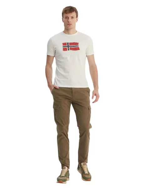 Napapijri Tricou S-MAHSA alb