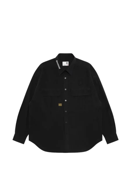 Cămașă Aape By A Bathing Ape cu buzunare aplicate cu autograf negru