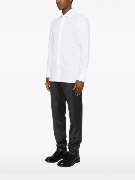 Gulerat cămașă Zegna alb