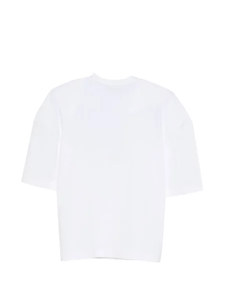 Tricou Tibi cu decolteu rotund alb