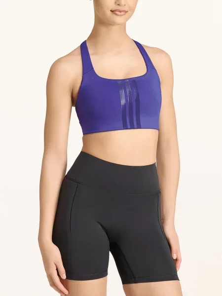 Adidas Sportovní Podprsenka Optime Workout 3s fialová