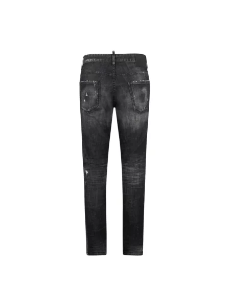 Jeansy Dsquared2 typu teddy szare
