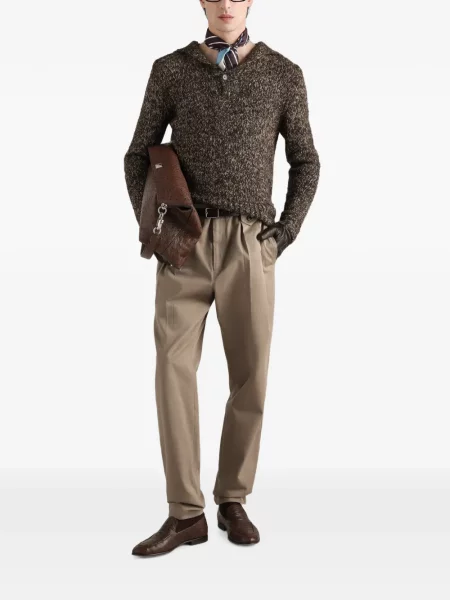 Pantaloni Dolce & Gabbana din țesătură twill