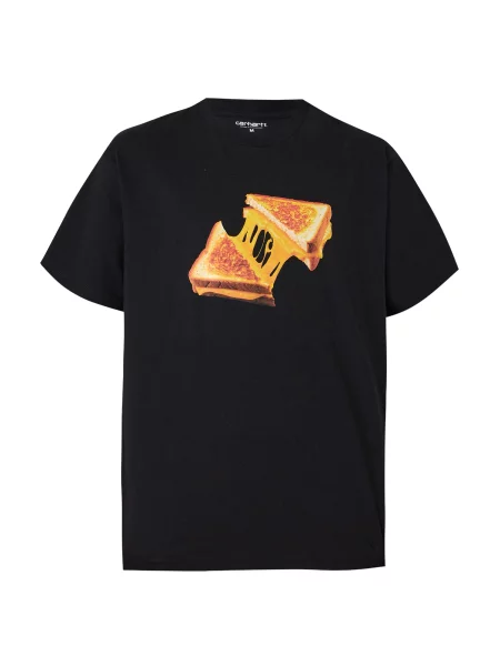 Carhartt WIP Tricou maro coniac / galben miere negru