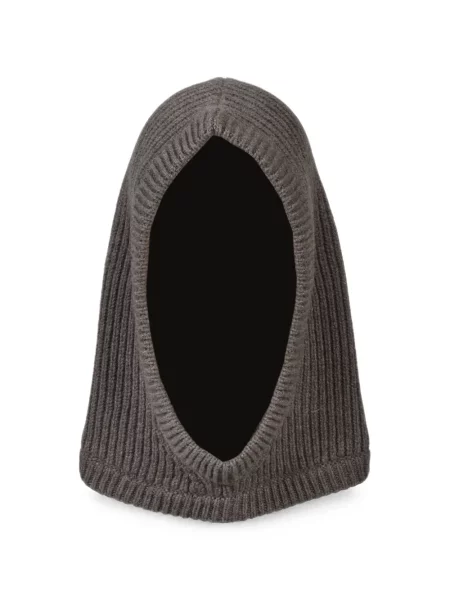 Căciulă Rick Owens din cașmir cu glugă gri