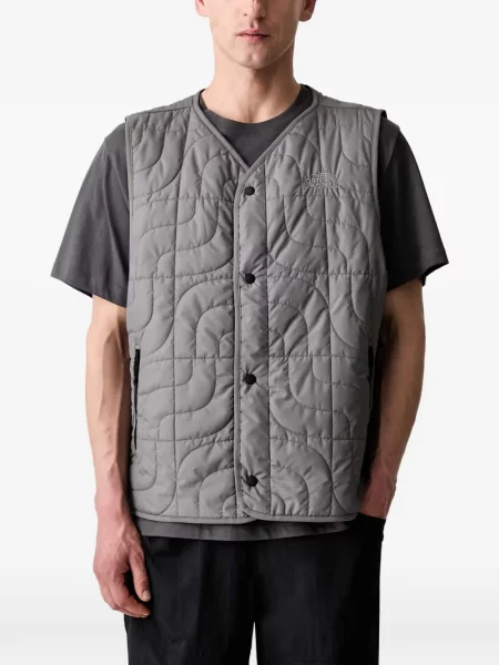 Geacă The North Face cu imagine gri