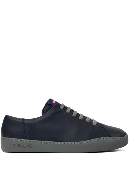 Sneakerși Camper cu șireturi din piele albastru