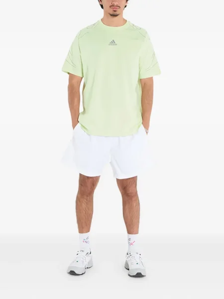 Бягане тениска Adidas с леопардов принт от джърси черно