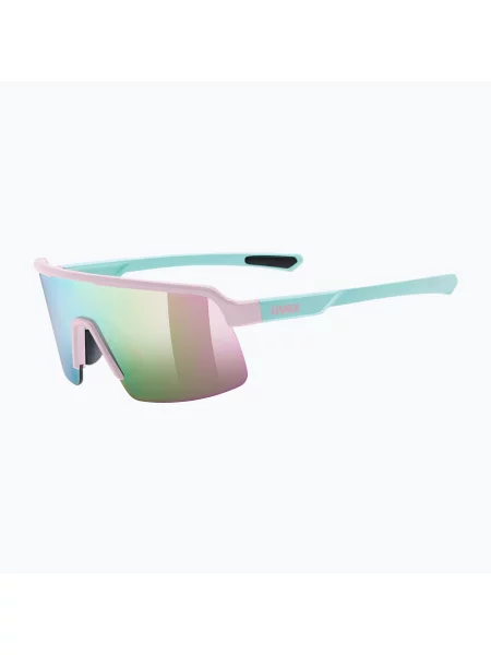 Gyerek napszemüveg UVEX Dyrt Jr pink/green matt/mirror pink. Méret: OS zöld