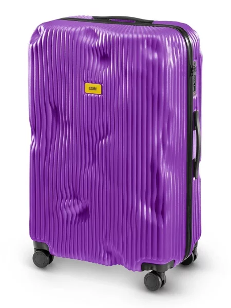 Чемодан Crash Baggage в полоску желтый