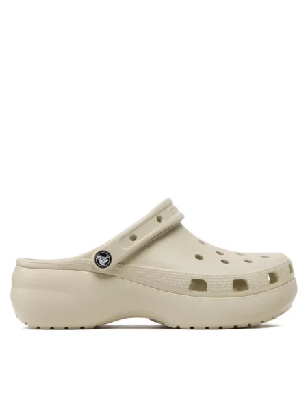 Crocs Natikače Classic Platform Clog W bež